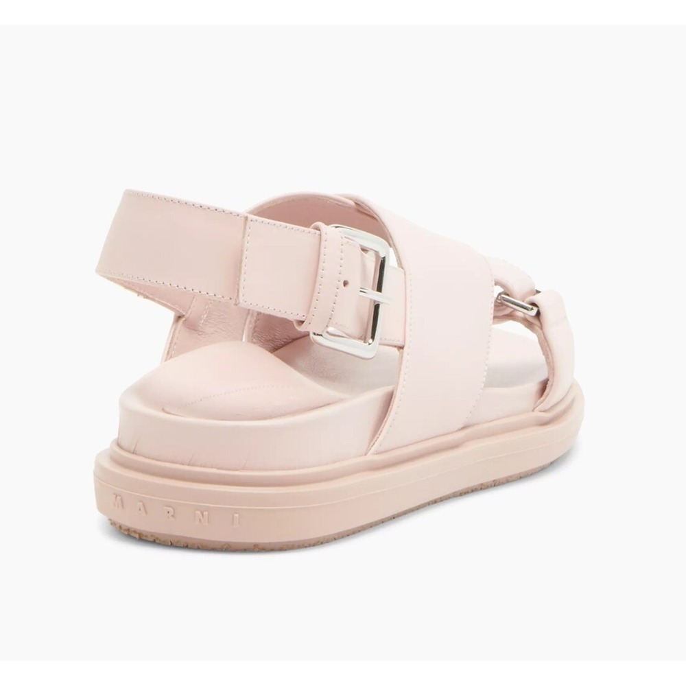 MARNI Criss Cross Sandals shoes FBMS005201 leather Pink Women size 36 Us 6 - Picture 3 of 16